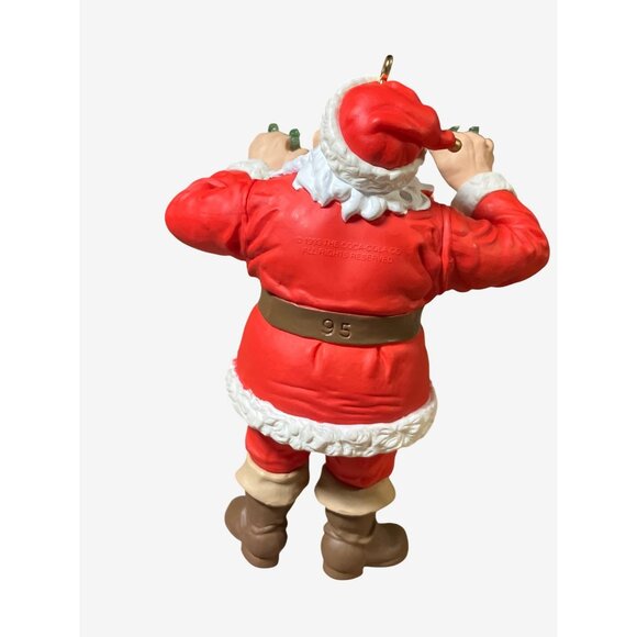 Coca-Cola Santa  Refreshing Gift Hallmark Keepsake Ornament 1995 - Picture 14 of 16